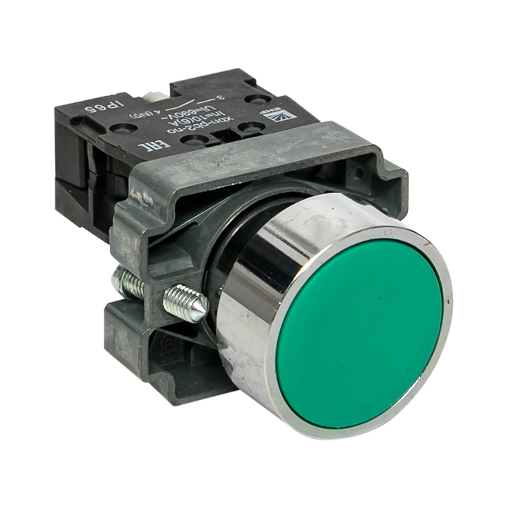 original-22847.jpg Кнопка EKF PROxima BA31 230 В IP65 металлическая зеленая (xb2-ba31-65) — изображение 1