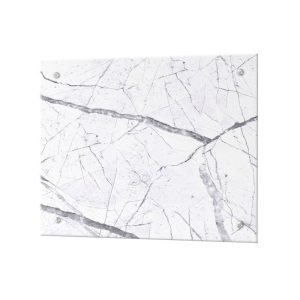 Панель стеновая закаленное стекло для кухни 500х600х4 мм каррарский мрамор