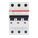 Автоматический выключатель модульный ABB S203 3P 25А тип C 6 кА 400 В (2CDS253001R0254)