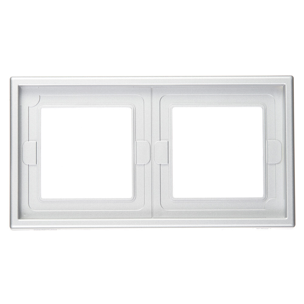 original-23208.jpg Рамка Systeme Electric ArtGallery двухместная алюминий (GAL440302) — изображение 1