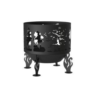 Чаша костровая Деревья 800 мм коническое дно 4 ножки