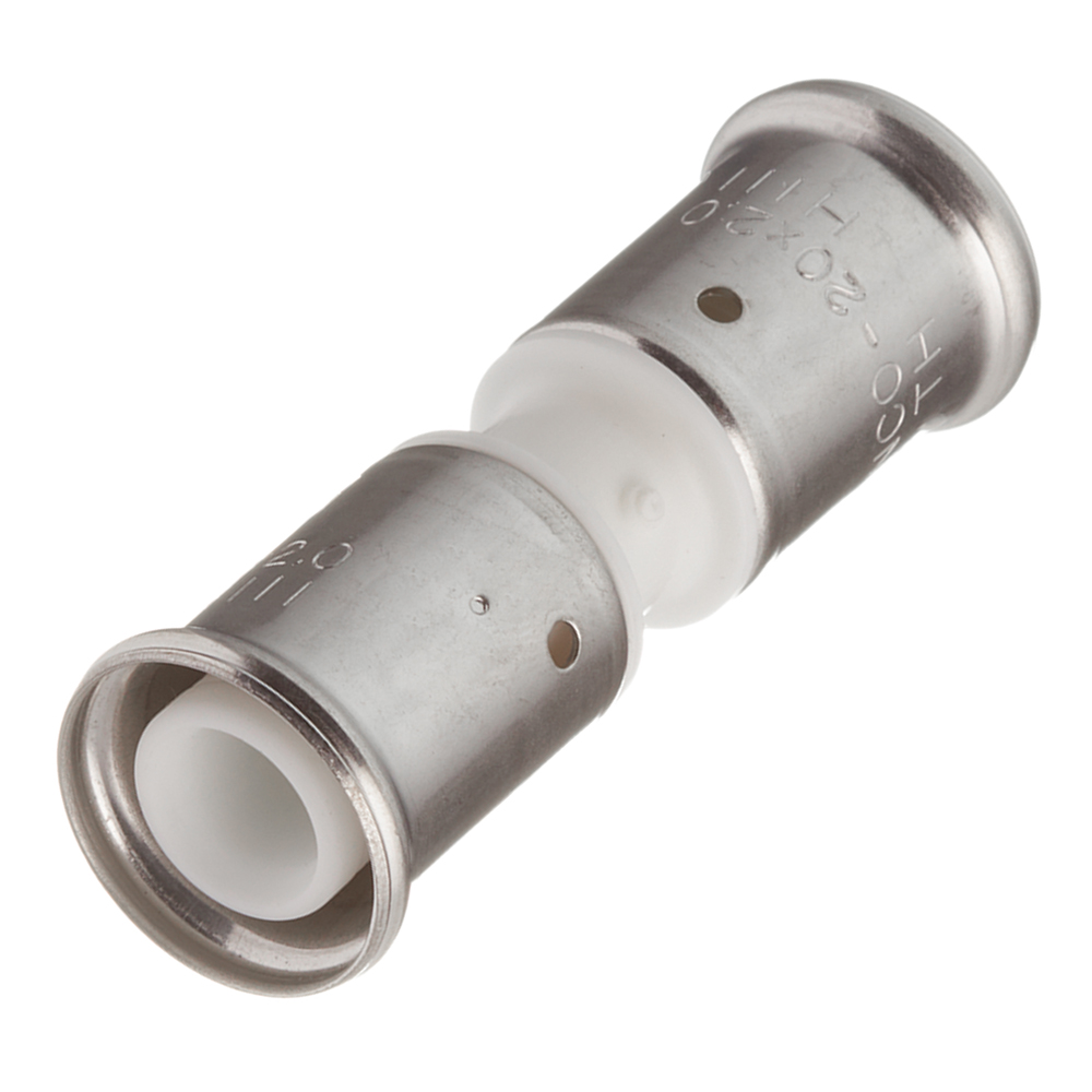 original-23848.jpg Муфта Henco (15PKW-2020) 20(пресс) х 20(пресс) PVDF белая — изображение 1