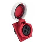 Розетка силовая угловая настенная EKF PROxima с заземлением 3Р+РЕ 16 А 380 В IP67 (ps-4142-16-380)