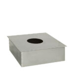 Узел прохода перекрытия Дымок для дымоходов на трубу с изоляцией 150х230 мм AISI 430