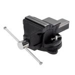 Тиски слесарные Kranz поворотные с наковальней 100 мм (KR-12-5101)