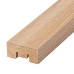 Декоративная рейка МДФ 35х16х2700 мм скандинавский дуб Стильный Дом