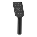 Лейка для душа WasserKraft 50х255 мм 3 режима без шланга пластик черная (A130)