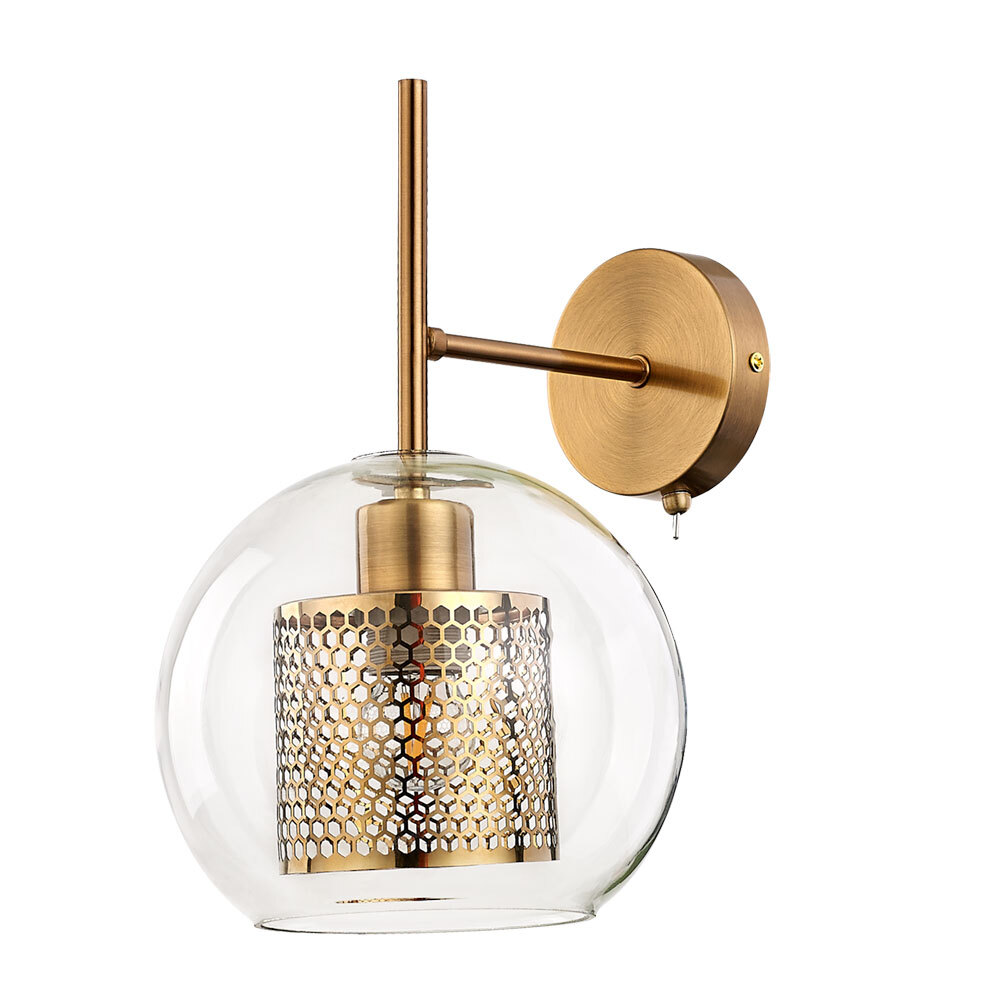 original-24156.jpg Бра Arte Lamp Manchester Е27 60 Вт 220 В античная бронза IP20 (A7620AP-1AB) — изображение 1