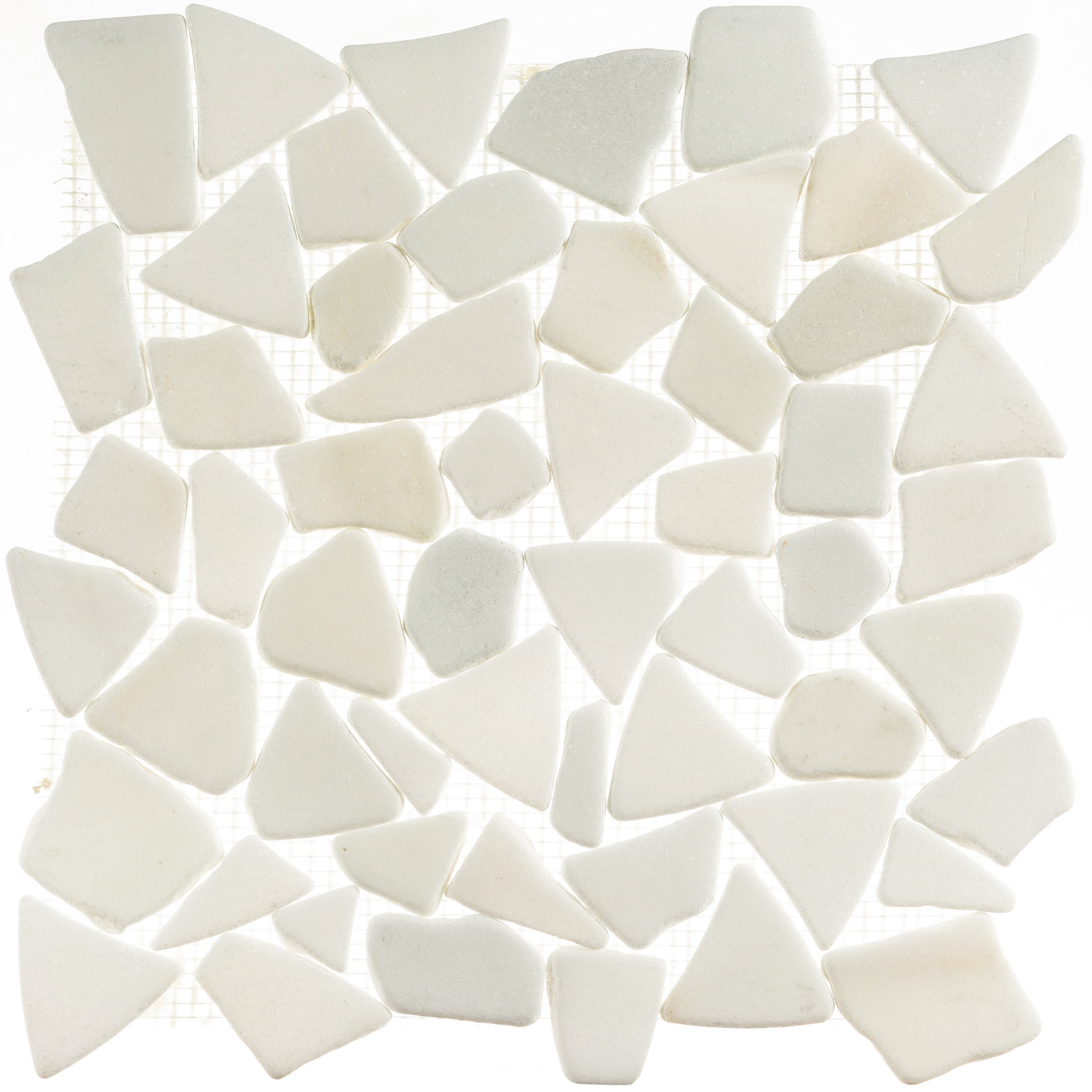 original-24157.jpg Мозаика Mir Mosaic Natural Paladium белая из натурального камня 305х305х7 мм матовая — изображение 1