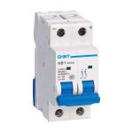 Автоматический выключатель модульный Chint NB1-63DC 2P 2А тип C 6 кА 500 В (182714)