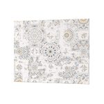 Панель стеновая закаленное стекло для кухни 500х600х4 мм винтажная майолика