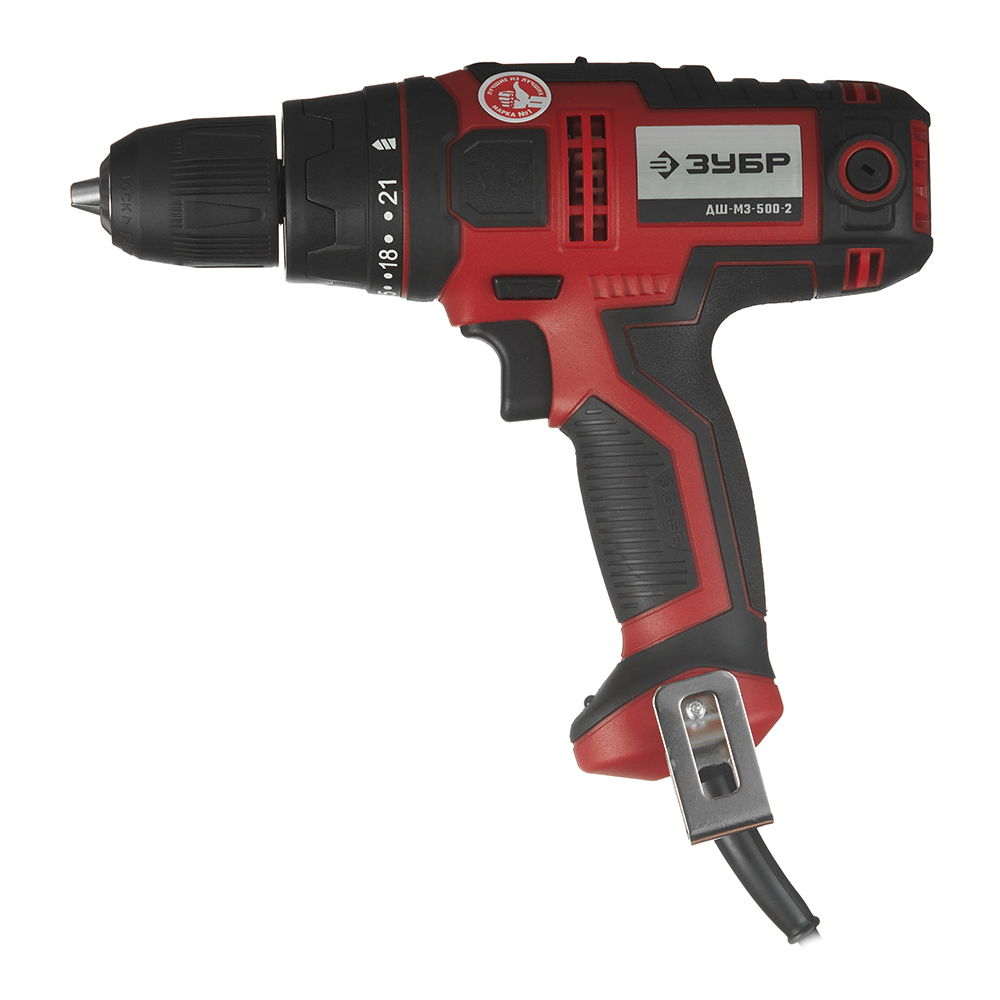 original-24642.jpg Дрель-шуруповерт сетевая Зубр (ДШ-М3-500-2) 500 Вт — изображение 1