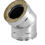 Отвод Вулкан V50R 45° х d115х215 мм с изоляцией AISI 321/304