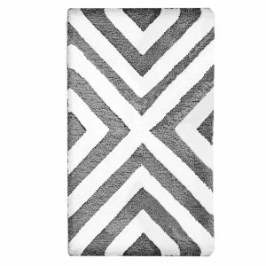 Коврик для ванной черный 80х50 см Delphinium Линия (103377)