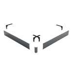 Экран для поддона RGW N/ST-01 металл 100х100х10 см квадрат графит (50231500-02)