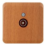 Розетка телевизионная Systeme Electric Этюд накладная бук (TVA-002T)