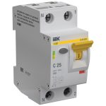 Устройство защиты от дугового пробоя IEK Karat УЗДП 1P+N 25А 230 В на DIN-рейку с автоматическим выключателем (KA-DP11-1-025-C)