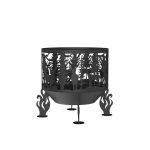 Чаша костровая Олени 1000 мм коническое дно 4 ножки