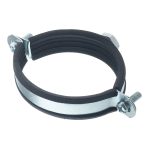 Хомут сантехнический 2 1/2" 73-80 мм оцинкованная сталь (20 шт.)