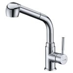 Смеситель для кухни WasserKraft Main хром с высоким изливом с вытяжной лейкой однорычажный (4166)