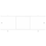 Экран для ванны фронтальный Метакам Diletto ПВХ 120х54 см белый раздвижной