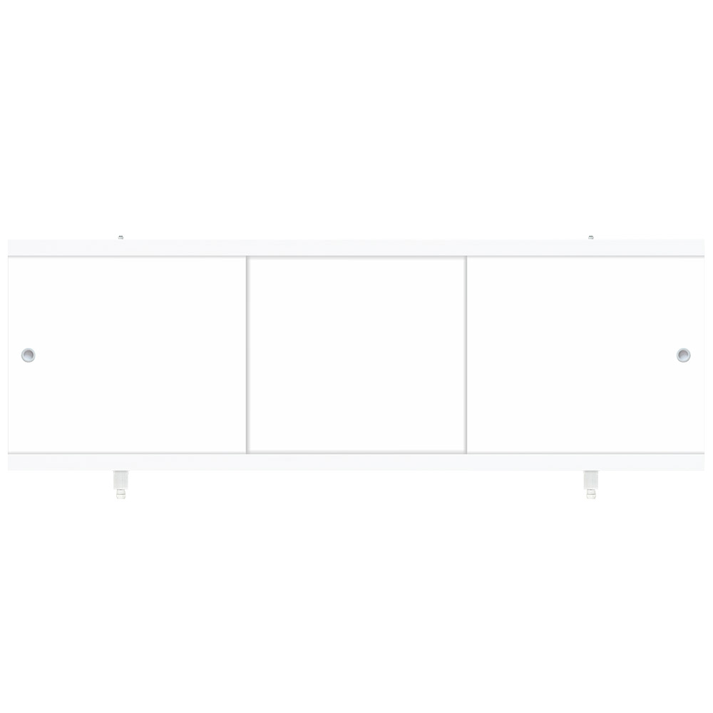 original-26865.jpg Экран для ванны фронтальный Метакам Diletto ПВХ 120х54 см белый раздвижной — изображение 1