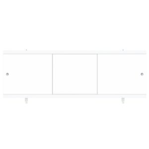 Экран для ванны фронтальный Метакам Diletto ПВХ 150х54 см белый раздвижной