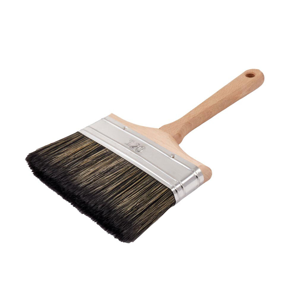 original-27519.jpg Кисть плоская смешанная щетина деревянная ручка Wenzo Wood 120х18 мм для антисептиков — изображение 1