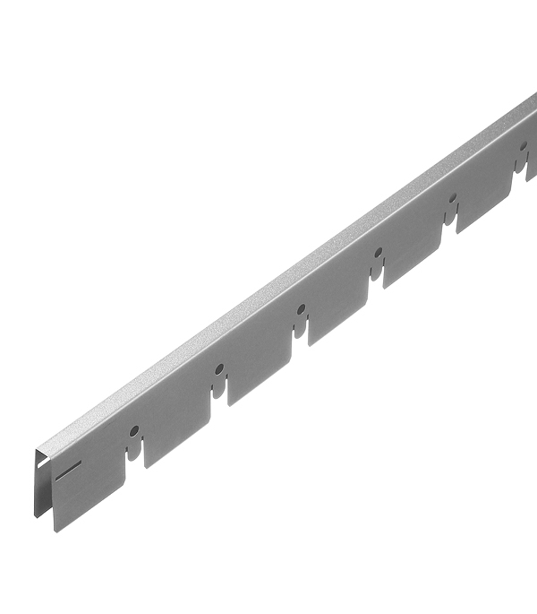 original-27738.jpg Элемент для потолка грильято 50х50х40х10 мм направляющая 2,4 м серый металлик — изображение 1