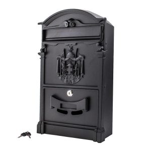 Ящик почтовый Аллюр №4010 с замком черный