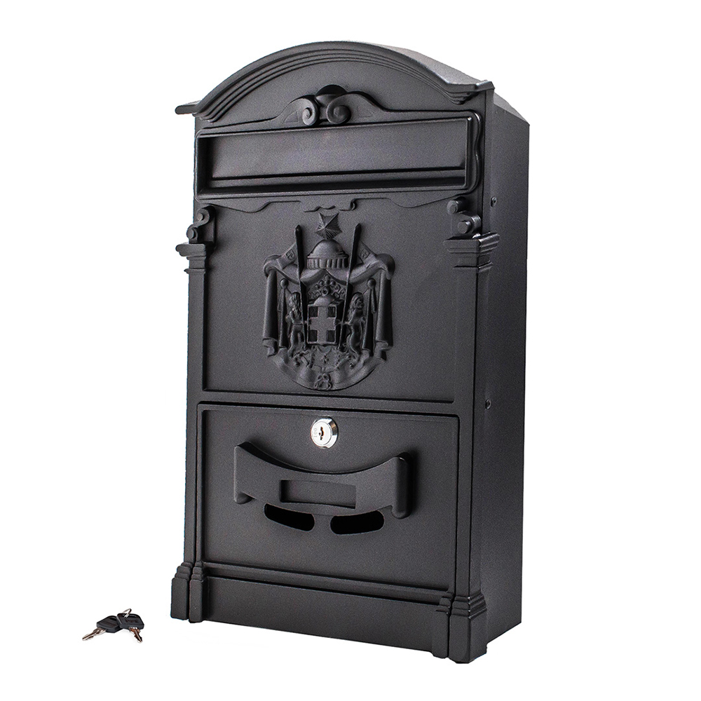 original-27916.jpg Ящик почтовый Аллюр №4010 с замком черный — изображение 1