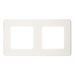 Рамка Legrand Inspiria двухместная жемчуг (673946)