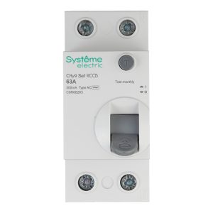 УЗО Systeme Electric City9 Set ВДТ 63А 1P+N тип AC 300 мА 6 кА (C9R66263)
