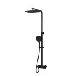 Душевая система Iddis Slide с верхним душем с лейкой со смесителем черная (SLIBLBTi06)