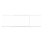 Экран для ванны Метакам Bravo ПВХ 168х60 см белый раздвижной (ЭПN_015506)