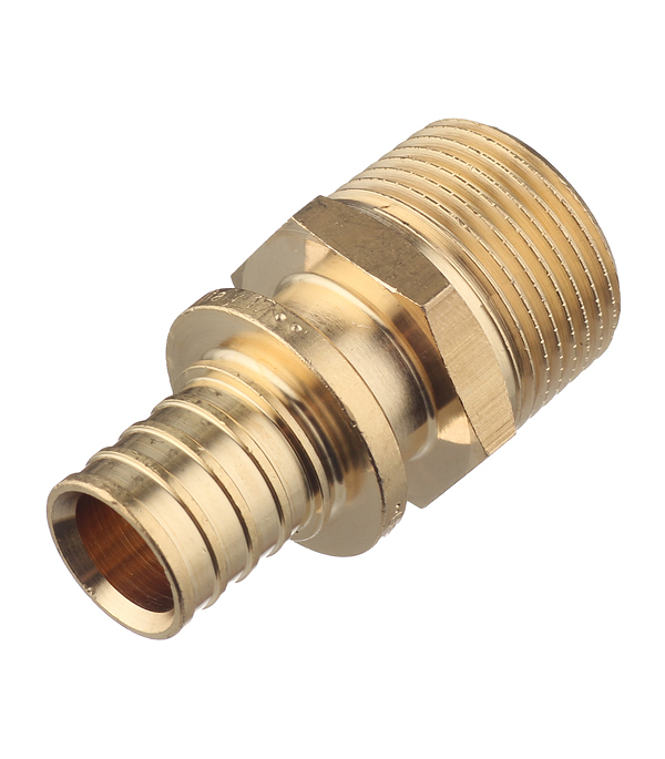 original-28597.jpg Соединитель прямой Stout 20 мм х 3/4 НР(ш) латунный (SFA-0001-002034) — изображение 1