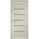 Дверь межкомнатная Vision 1 600х2000 мм ПВХ дуб дымчатый со стеклом с замком и петлями