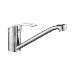 Смеситель для кухни и раковины Corsa Deco Wave L хром однорычажный с поворотным изливом (1010676)