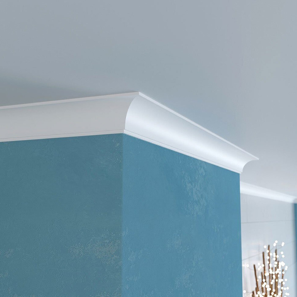 original-28751.jpg Плинтус потолочный из экополимера ударопрочный 43х43х2000 мм Cosca Decor KX — изображение 1