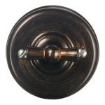 Выключатель Bironi Лизетта одноклавишный накладной бронза ретро (B1-201-25)