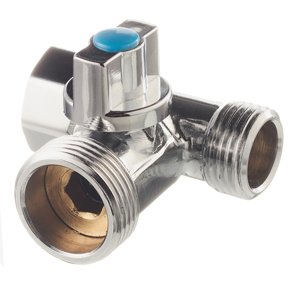 original-28912.jpg Кран шаровой латунный Valtec 1/2 ВР(г) х 3/4 НР(ш) х 1/2 НР(ш) к бытовой технике проходной бабочка трехходовой (VT.256.N.04) — изображение 1