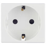 Розетка для кабель-канала DKC Viva белая со шторками 2 модуля (45005)