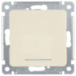 Переключатель Hegel Master одноклавишный встраиваемый слоновая кость с подсветкой (ВС10-462-01)