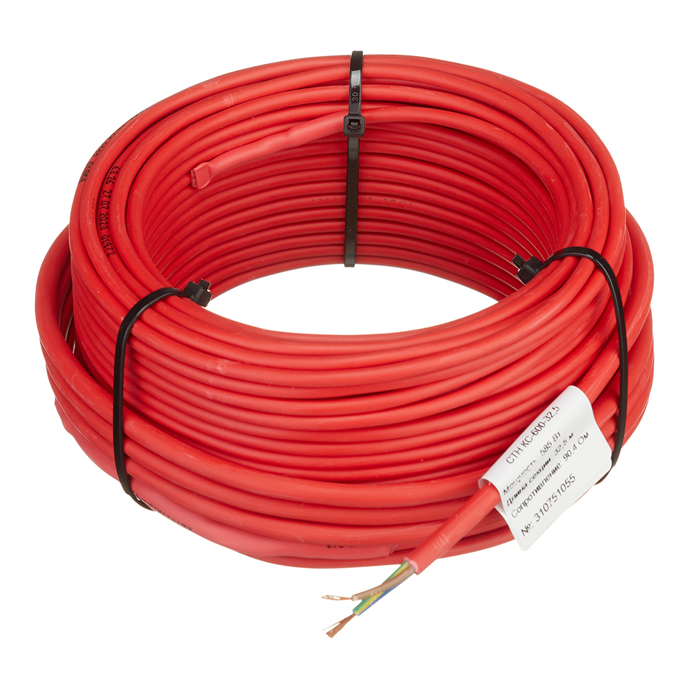 original-29194.jpg Теплый пол кабельный СТН Квадрат тепла КС-600-32,5 3-4 кв.м 600 Вт 32,5 м — изображение 1