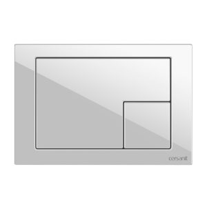 Клавиша смыва для инсталляций Cersanit Corner белая (64077)