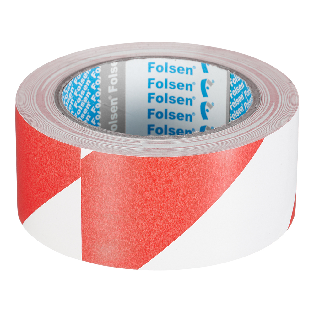 original-29255.jpg Лента сигнальная Folsen красно-белая 50 мм 33 м — изображение 1