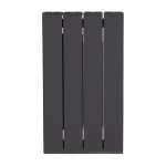 Радиатор биметаллический Rifar Supremo 500 мм 4 секции 3/4 боковое подключение серый