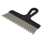 Шпатель зубчатый 250х8 мм с пластиковой ручкой (109448)