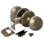 Ручка-защелка Punto кноб 6072 MAB-P без ключа и фиксатора матовая бронза