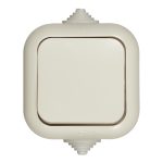 Выключатель Svet одноклавишный накладной бежевый (0601-00071)